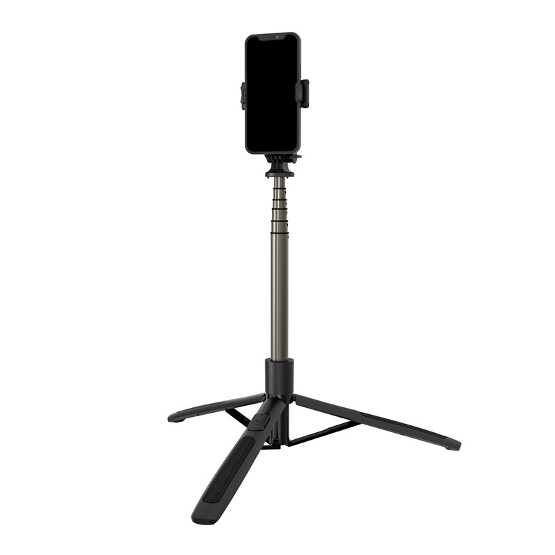 Kabelloser bluetooth-selfie-stick, tragbarer, multifunktionaler handyhalter, faltbares mini-stativ für ios und android