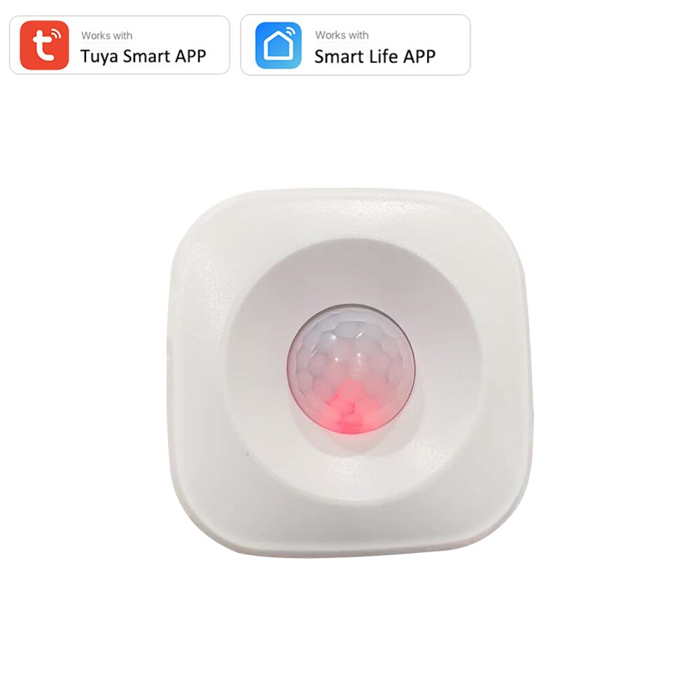 Tuya Wifi Pir Motion Sensor Detector Beweging Sensor Smart Leven App Draadloze Domotica Systeem Werken Met Alexa Scenario Set: 1 PCS