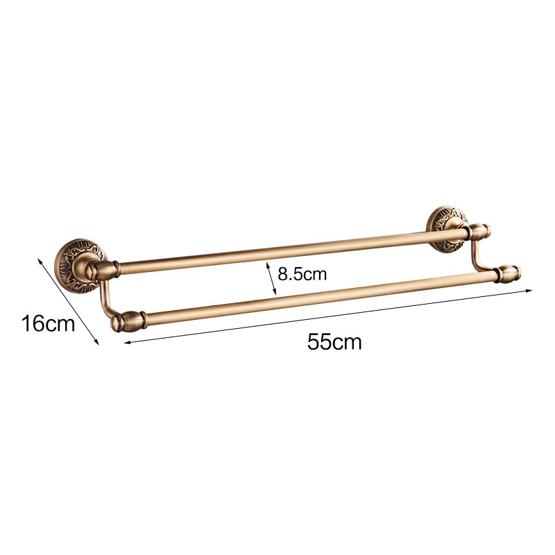 Antiek/Zwart/W Handdoek Bars Badkamer Wall Mounted Handdoek Staaf Houder en Retail Badkamer Accessoire