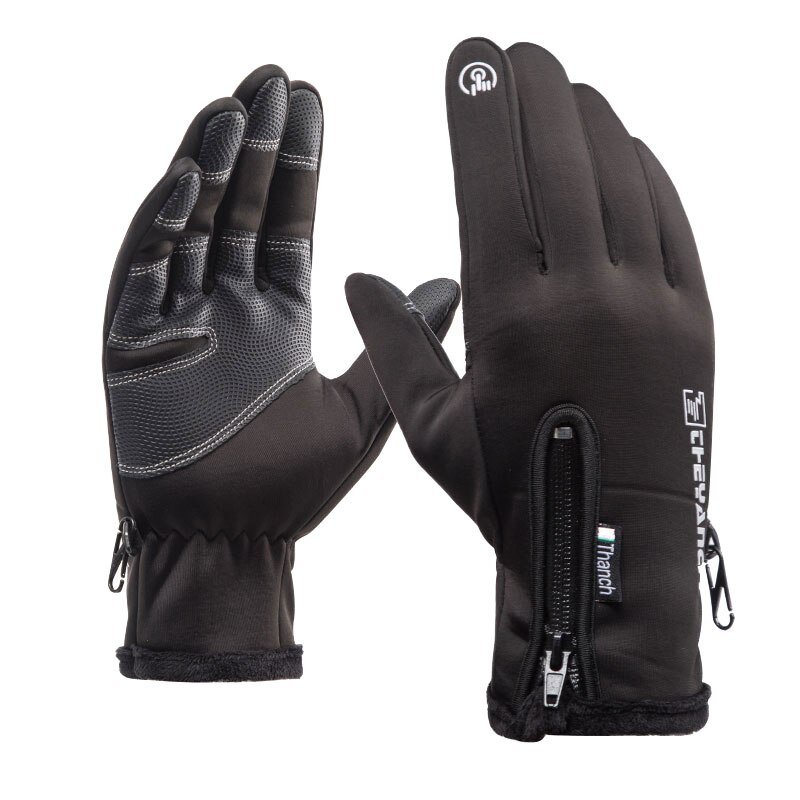 Outdoor Koude-Proof Ski Handschoenen Waterdicht Winter Handschoenen Fietsen Pluis Warme Handschoenen Voor Touchscreen Koud Weer Winddicht