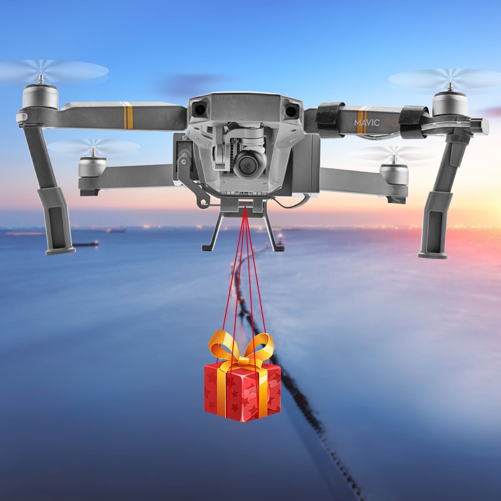 Mavic 1 luftfældningssystem til dji mavic pro drone fjernkaster levere livredder fiske agn ring afsender kits