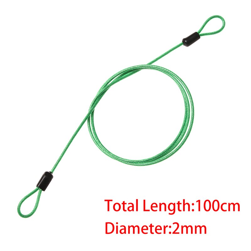 Bike Lock Bicycle Motorcycle Security Loop Cable Locks Anti-theft Strong Braided Steel Cable Wire Rope велорикша для пассажира