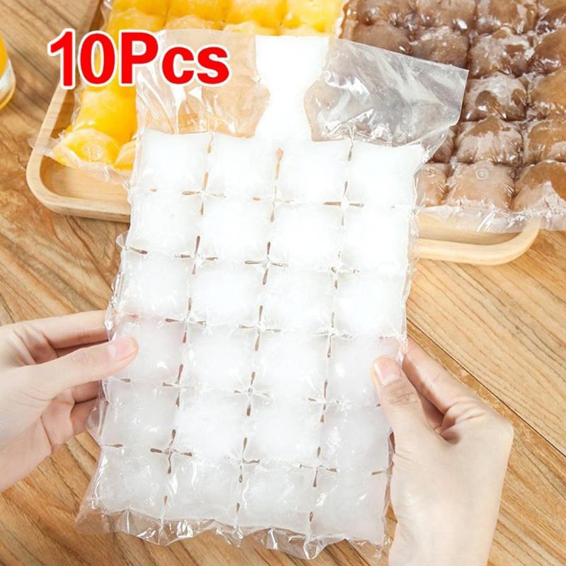 DIY bebiendo herramienta hacer hielo bolsas 10 unids/pack desechables bandeja con molde para cubitos de hielo