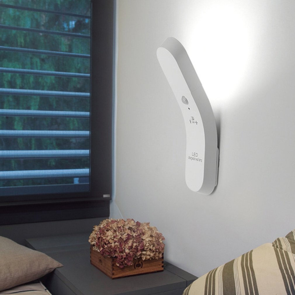 Led Motion Sensor Licht Kast Kledingkast Bed Lamp Led Onder Kast Nachtlampje Voor Closet Trappen Keuken
