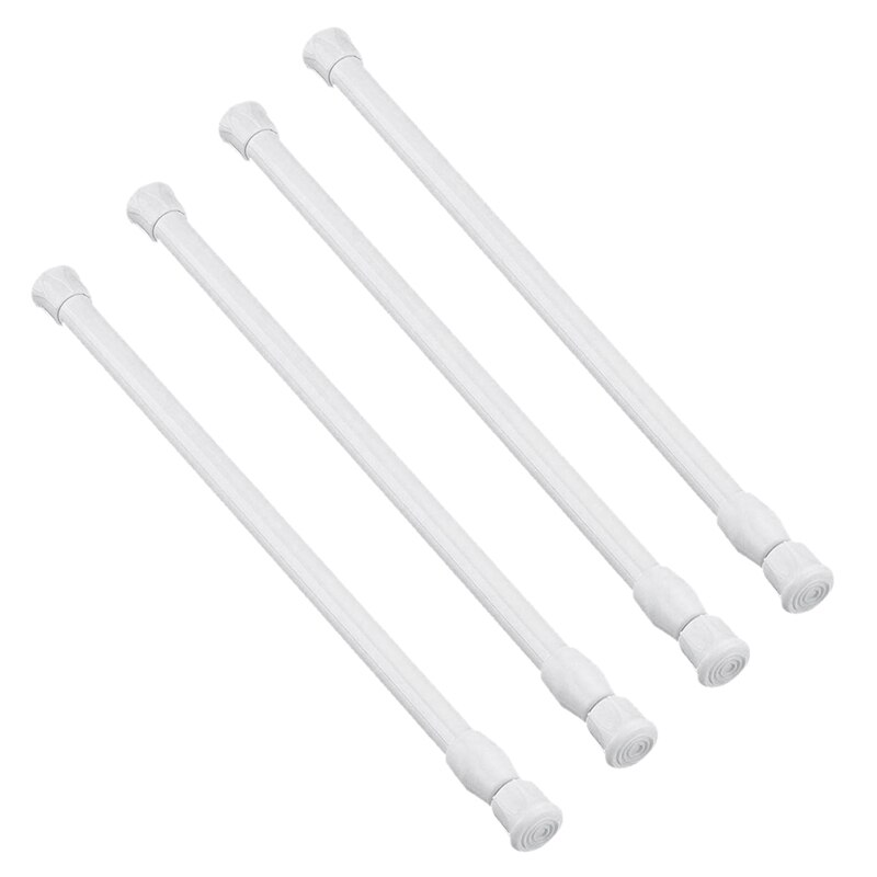 AFBC Stretching Rod 28-48 Inch Multi-Function Telescopic Rod, Curtain Spring Rod, for Kitchen Window Layer Hanging Bathroom 4PCS: Default Title