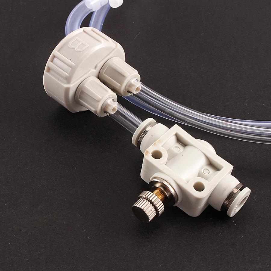 1Set Wit CO2 Controle Diy Aquarium Geplant CO2 Systeem Pro Buis Valve Guage Fles Kit Aanpassing Water Plant