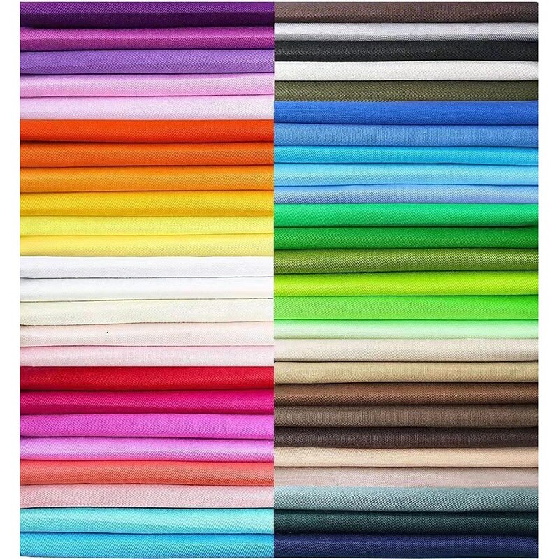 Cotton Fabric Printed Cloth Sewing Quilting Fabrics for Patchwork Needlework DIY 50 pieces of geometr Handmade Material