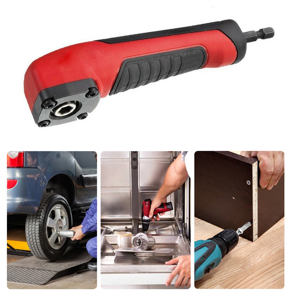 90 degree right angle drill guide corner screwdriver bit electric screwdriver hex wrench bit woodworking tool