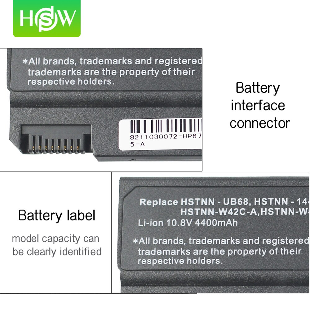 6 CELLEN Laptop Batterij Voor HP EliteBook 6930p 8440p ProBook 458640-542 6440b 6445b 6450b 6540b 6545b 6550b 6555b 6535b 6730b