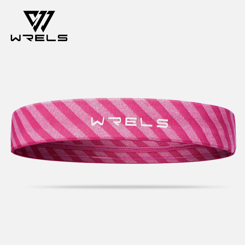 WRELS Sporthoofdbanden Antislip Vochtafvoerende Workout Zweetbandjes voor Hardlopen Yoga Sneldrogende elastische zweethaarband: Blauw
