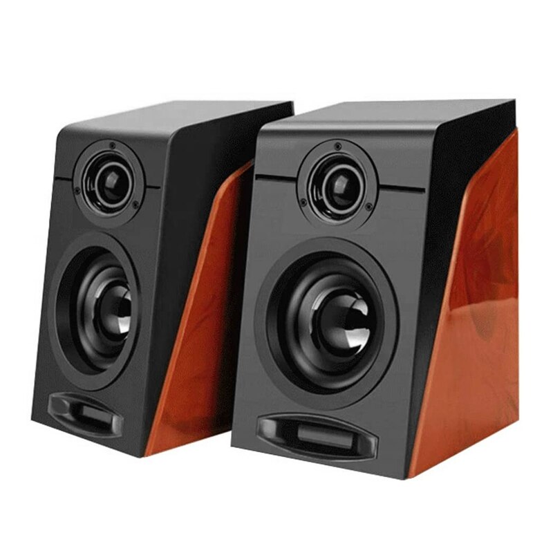 3Wx2 Computer Speakers with Surround Stereo USB Wired Powered Multimedia Speaker for PC/Laptops/Smart Phone