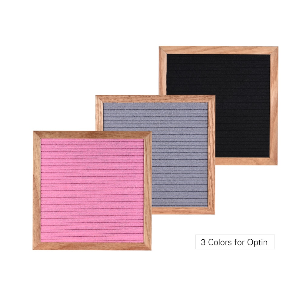 Felt Letter Board Message Board Bulletin Board Home Office Decor Oak Frame White Letters Symbols Numbers Characters Bag