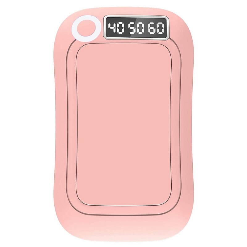 Rechargeable Hand Warmers, 10000MAh Reusable Hand Warmers, Portable USB Hand Warmer Battery Pocket Warmer: Pink