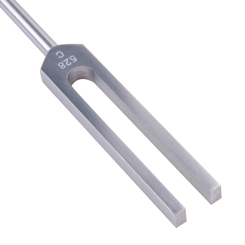 Tuning Fork, 528 Hz Tuning Fork with Silicone Hammer and Cleaning Cloth Repair Tuning Fork