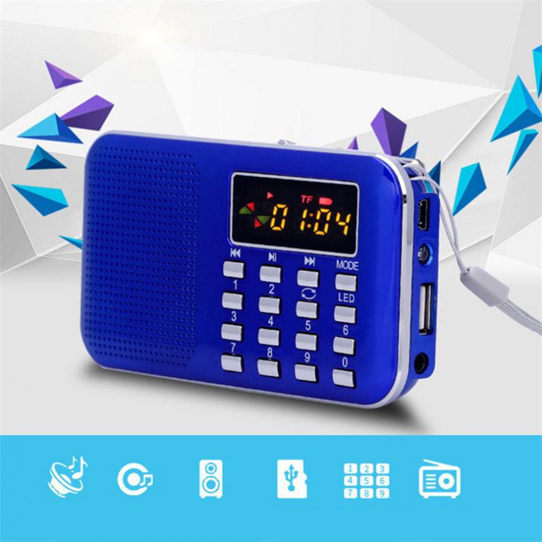 Radio FM portátil, Radio FM dab, radios portátiles am, fm, radyo, MP3, teléfono, reproductor de música, Soporte para tarjeta TF, Cargador USB de reproducción de disco U