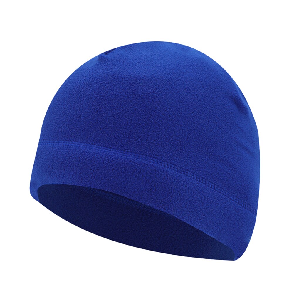 Homens Chapéu Feito Malha Chapéus de Inverno Para As Mulheres Caps Skullies Gorros Gorro de Inverno dos homens Quente Grosso Chapéu Do Crânio Cap Gorro De Pele Homme: Royal Blue