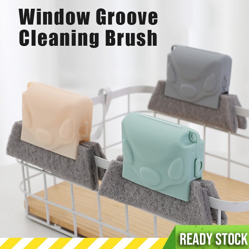 Household Window Sill Groove Cleaning Brush Hand-Held Crevice Cleaner Tools Door And Window Corner Kitchen Cleaning Tools