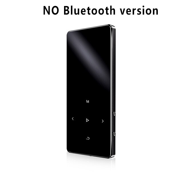 Mp3 Player Hifi Metal Portable Bluetooth Music Walkman with Fm Radio Recording Built-in Speaker Touch Key 1.8 Inch Tft Screen: black / 8GB