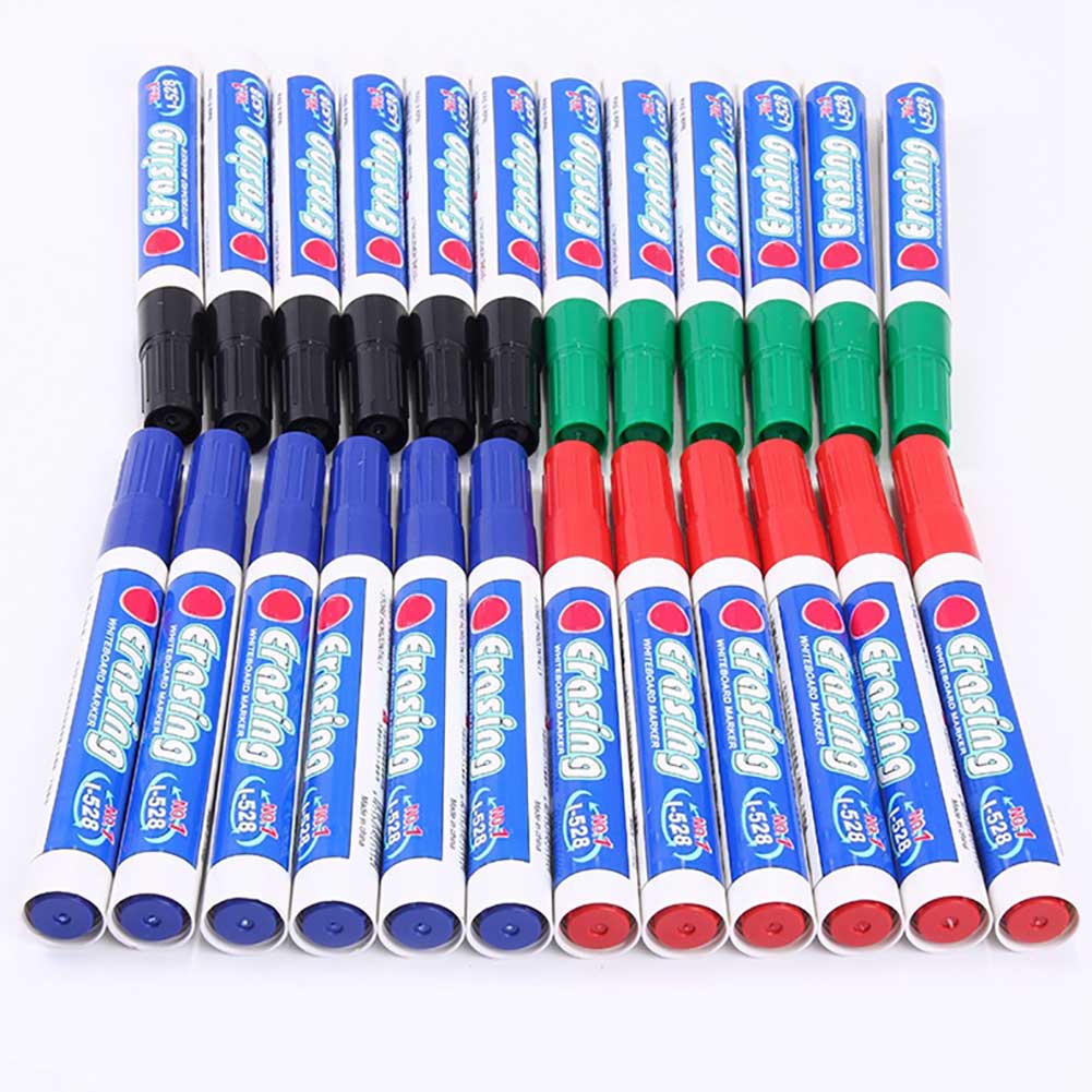 Rotuladores borrables de pizarra blanca, bolígrafos para dibujar y pintar, papelería para escuela y oficina, 10 Uds.