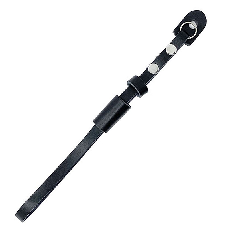 1Pc Pu Lederen Camera Strap Wrist Strap Hand Grip Touw Camera Pols Bandjes Wrist Band Lanyard Voor Digitale Camera riem Riem: Black