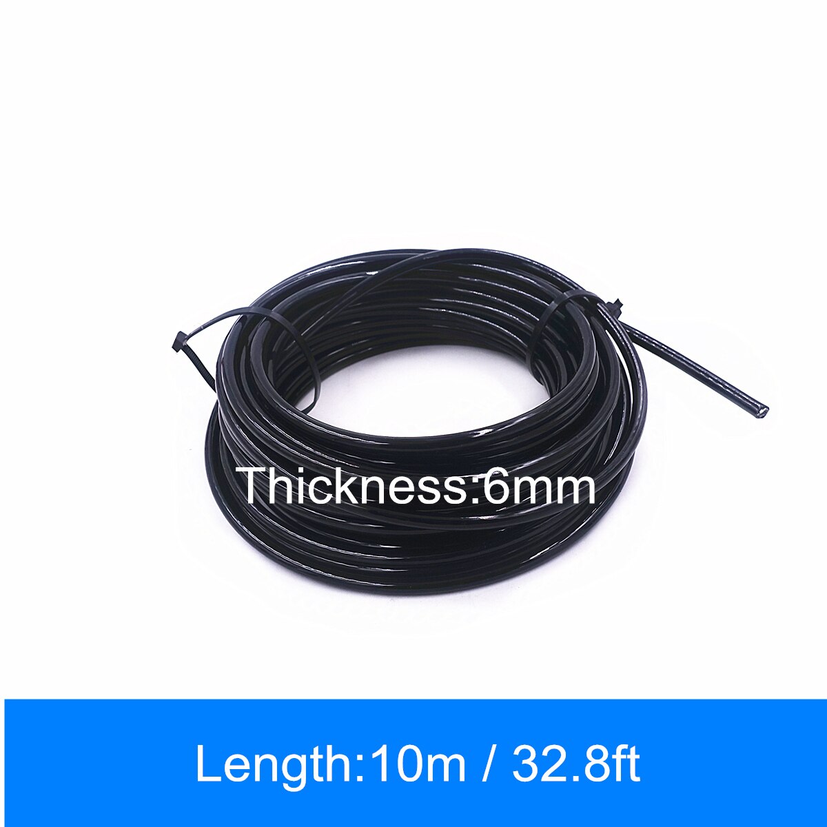 Gym trinse kabel ståltau tykt 5mm/6mm pu skin for erstatning fitness trening tilbehør tilbehør hjemmetreningsutstyr: 6mm x 10m