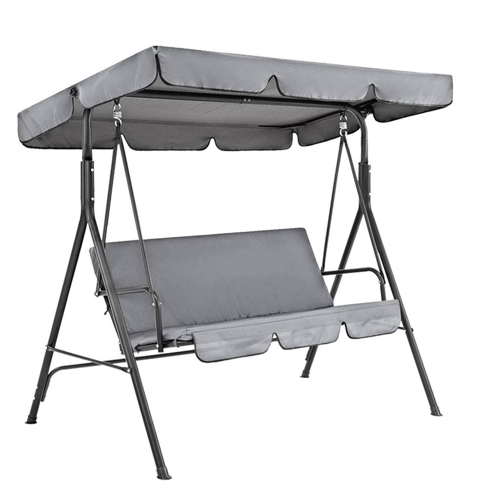 Outdoor Schommel Luifel Vervanging Stoel Luifel Zetel 210D Oxford Doek Winddicht Cover Schommel Luifel Voor Veranda Achtertuin Tuin: 20*25 cm / Light Grey