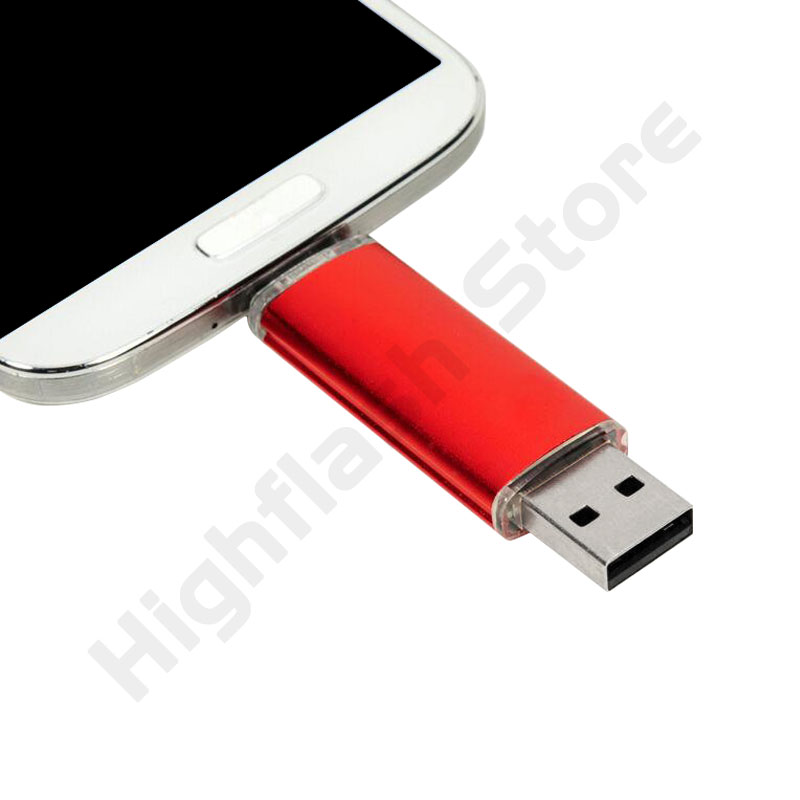 capacity 2 in 1 OTG USB Flash Drive 32GB 64GB 128GB PENDRIVE 8gb 16gb pen drive micro usb stick 256GB Android cle usb