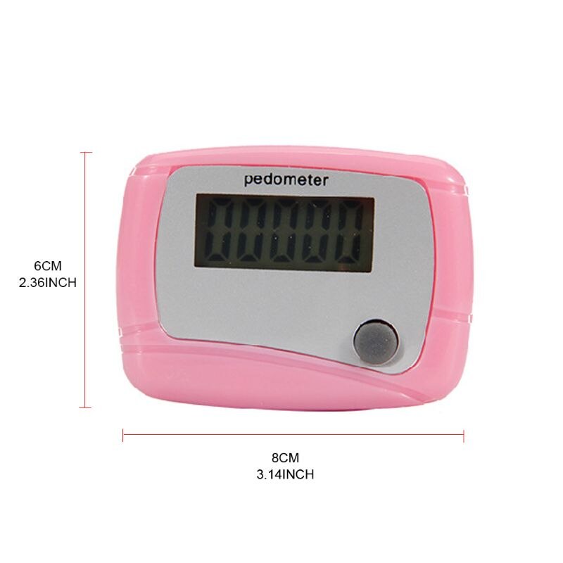 Podómetro Digital de aleatoria conteo pasos a pie pantalla LCD contador inteligente de 99999 dígitos
