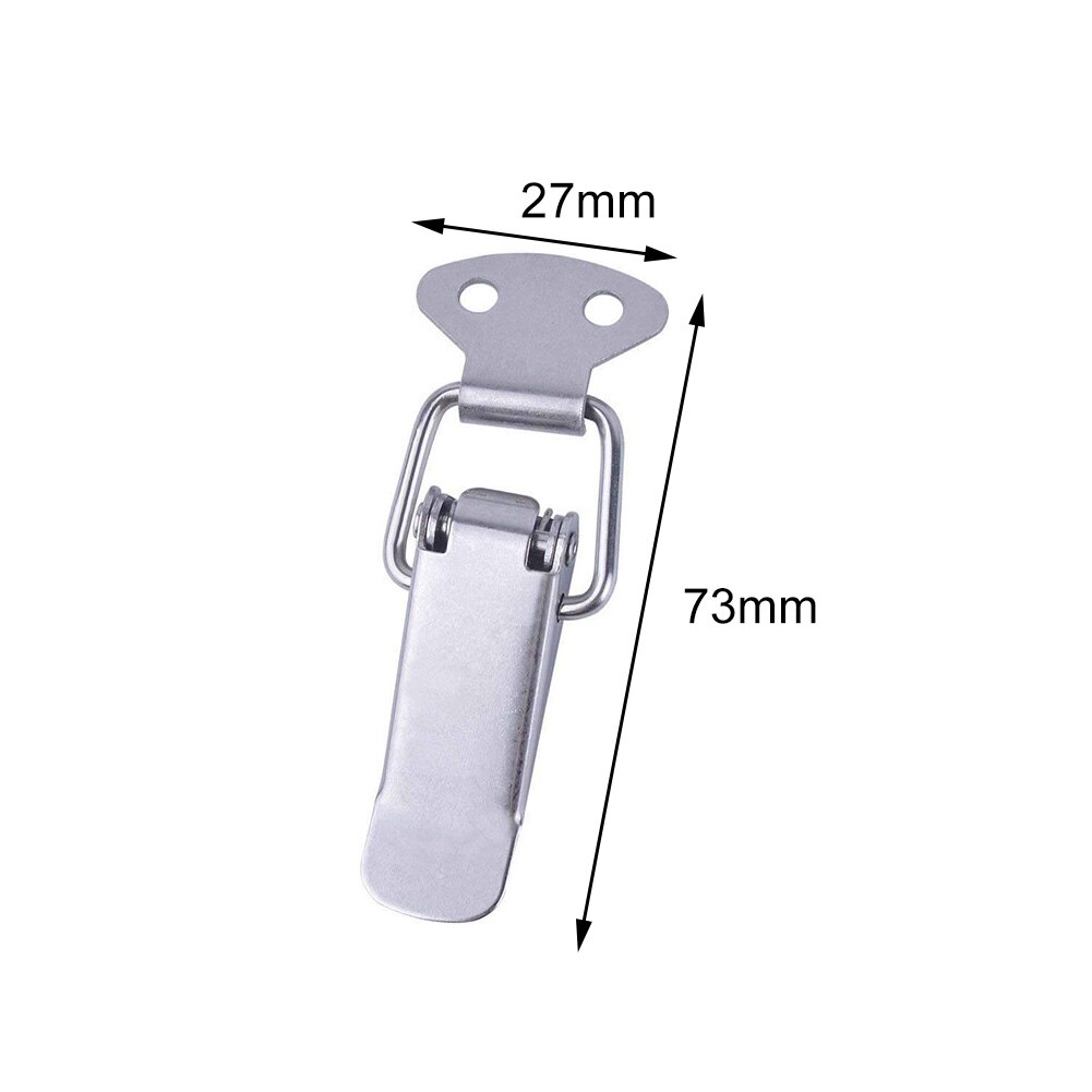 4pcs/pack Buckle Toggle Latch Clasp Catch Door Clamp Stainless Steel Hasp Locking Toolbox Spring Loaded For Closet Hardware