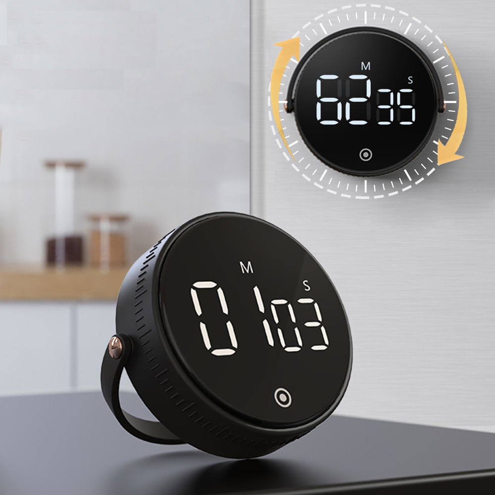Küchentimer, LED, digitaler magnetischer Timer, manueller Countdown-Timer, Wecker für Kochen, Studium, Fitness, Stoppuhr, Time Master