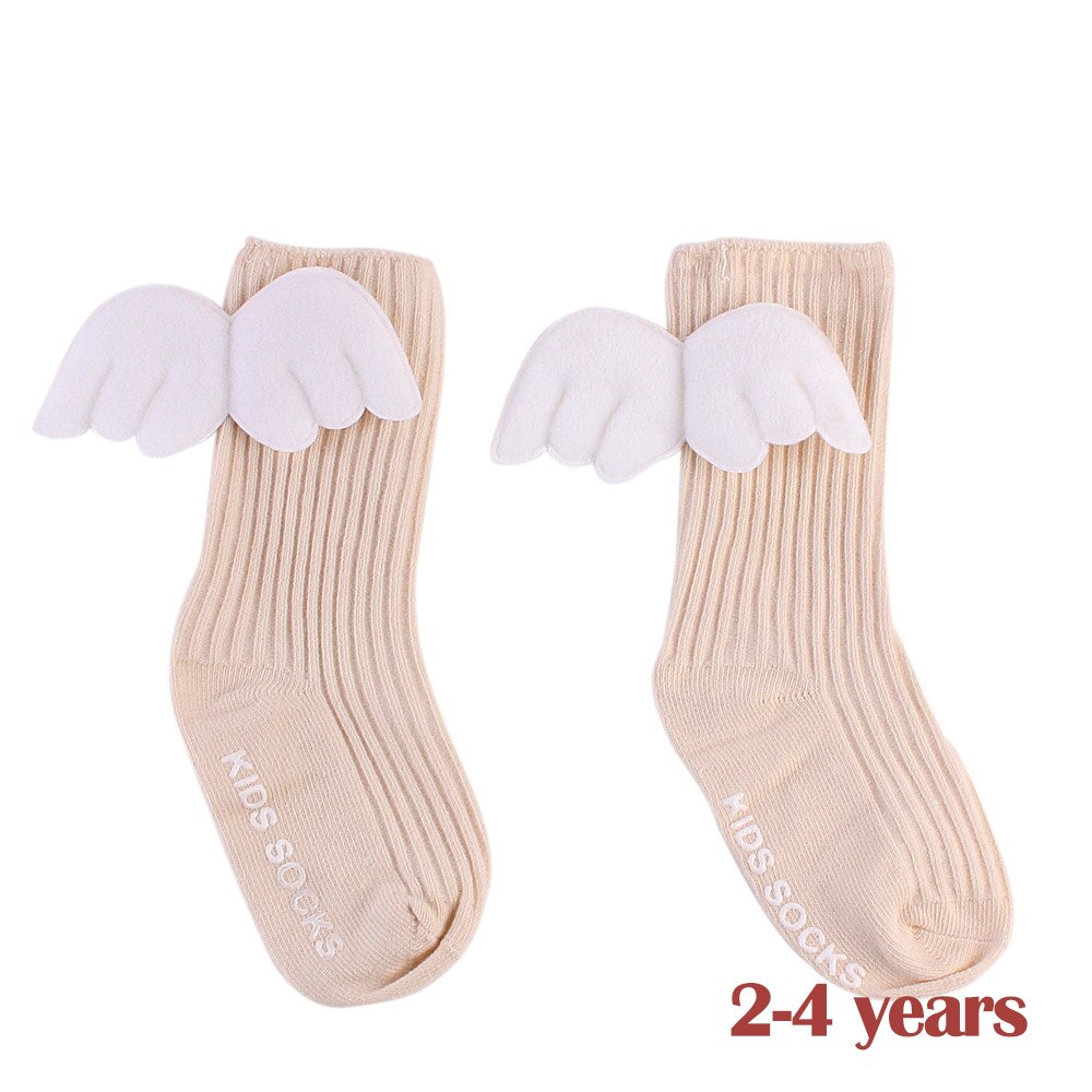 Baby Nette Engel FlüGel Arten Socken Kleinkind Nicht-Unterhose Baby Mädchen Kurze Socken 0 zu 48 monate 0 zu 2 jahre alt Baby: Beige 2-4Y