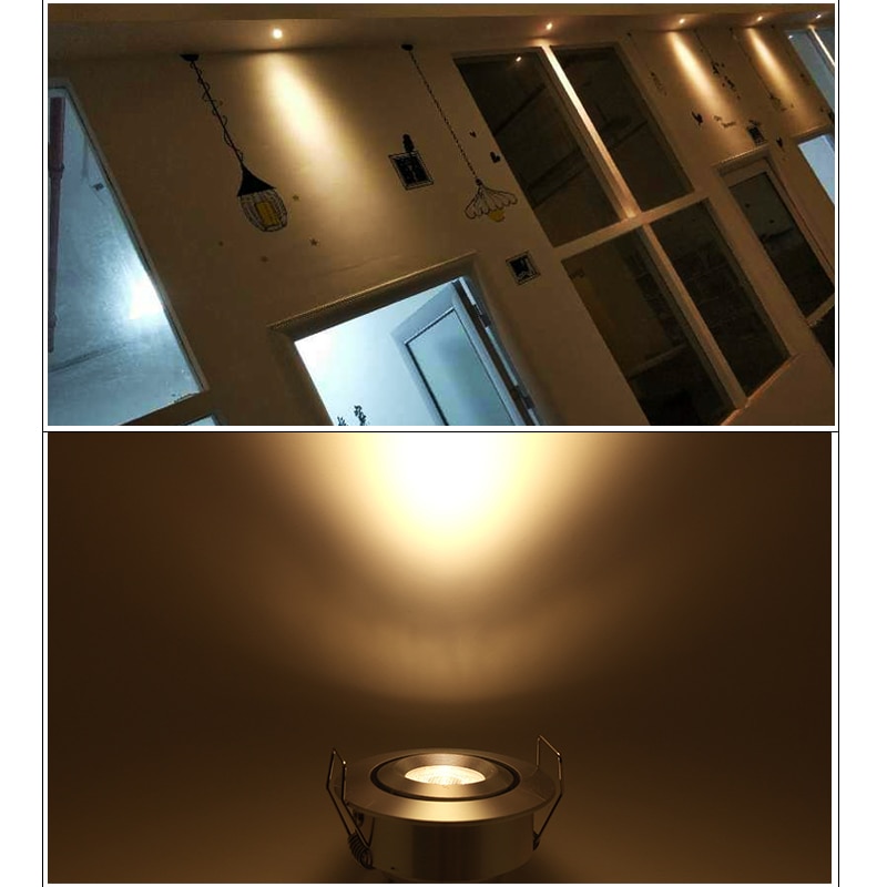 Adjustable Angle LED Spotlight Mini Downlight Living Room Decoration Interior Shop Decoration Bedroom Ceiling Built-in DC12V