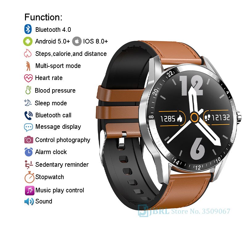Bluetooth Call Digitale Horloge Mannen Sport Horloges Elektronische Led Mannelijke Horloge Voor Mannen Klok Touch Business Horloge Uur