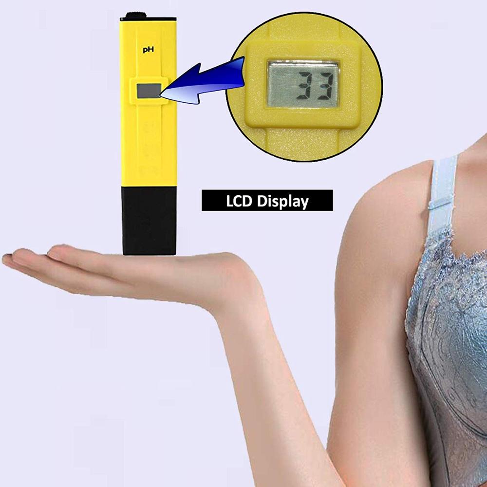 Digital pH Meter - Water Tester, High Accuracy and ATC, x2 Calibration Packs - pre calibrated for Water, Pool, Soil, Hyd