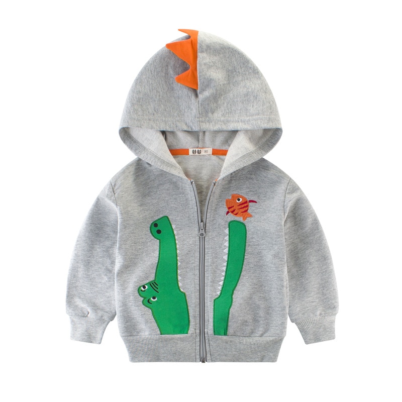 LZH enfants dessin animé Crocodile veste nouvelle automne hiver veste pour garçons sport vêtements d'extérieur à capuche manteau pour filles enfants vêtements