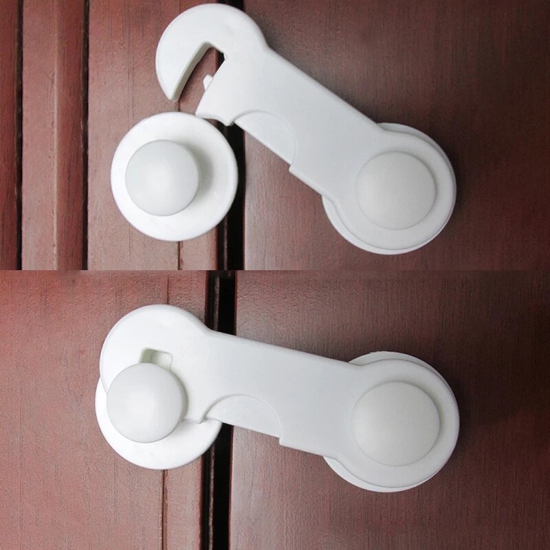 2 Stuks Plastic Baby Veiligheid Ladeblokkering Bescherming Van Kinderen Kinderen Veilig Sloten Voor Kast Kast Deurklinken Baby Accessoires