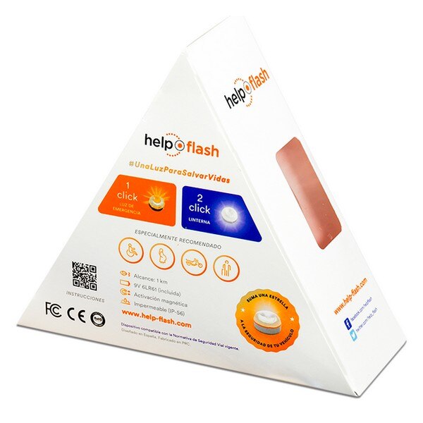Notfall Signalgeber Helfen-Flash LED IP54 Weiß
