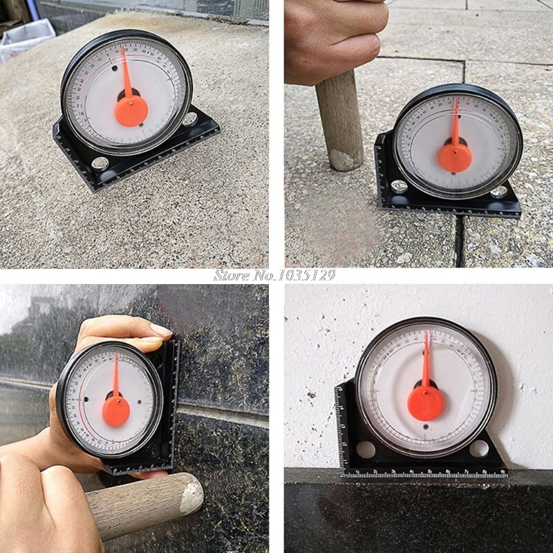 1PC Slope Inclinometer Protractor Angle Finder Tilt Level Meter Clinometer Gauge With Magnetic Base
