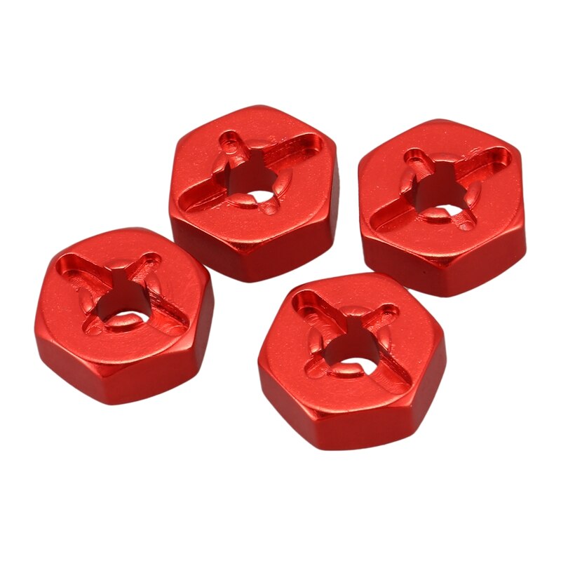 Aluminium 12Mm Combiner Wiel Hub Hex Adapter Upgrades Voor Wltoys 144001 1/14 Rc Auto Onderdelen