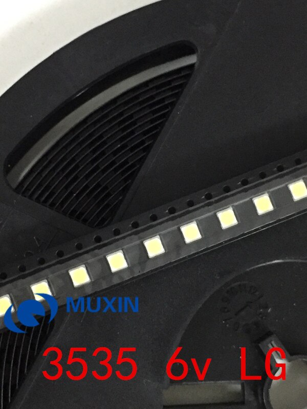500PCS/Lot LG SMD LED 3535 6V Cold White 2W For TV/LCD Backlight