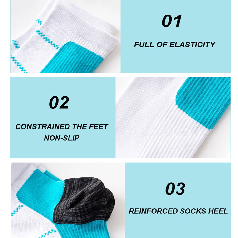 USHINE Miracle Foot Compression Socks Anti-fatigue Plantar Fasciitis Heel Spurs Pain Sock Men Women Sports Socks