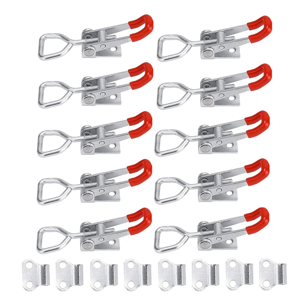 10 Pack Adjustable Toggle Latch Clamp 150Kg Holding Capacity, 4001 Heavy Duty Quick Release Pull Latch Toggle Clamp: Default Title