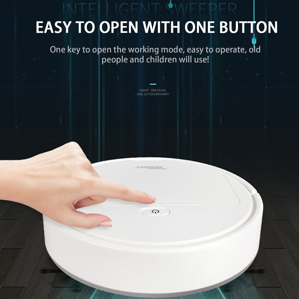 Robot aspirador 3 en 1 inteligente para el hogar, barrido automático, herramienta para el polvo