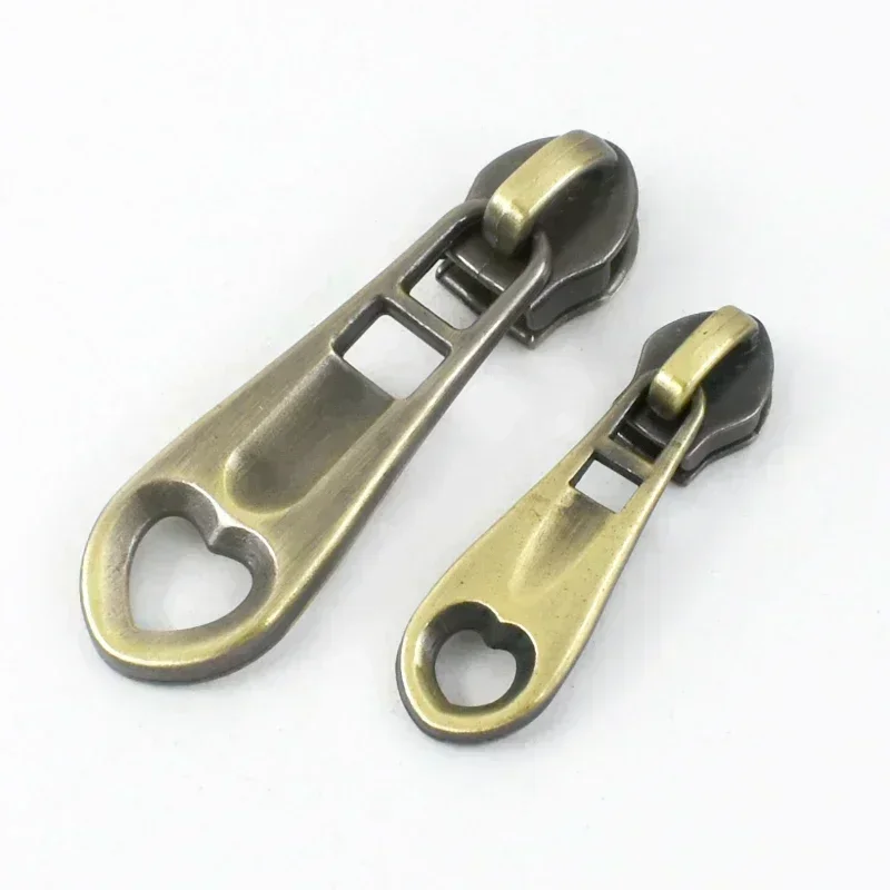 10-30Pcs 3# 5# Sewing Zippers Sliders for Nylon Zipper Bag Purses Zipper Pulls Head Repair Kit DIY Garment Sewing Accessories: 3# / Antique Zinc / Option3
