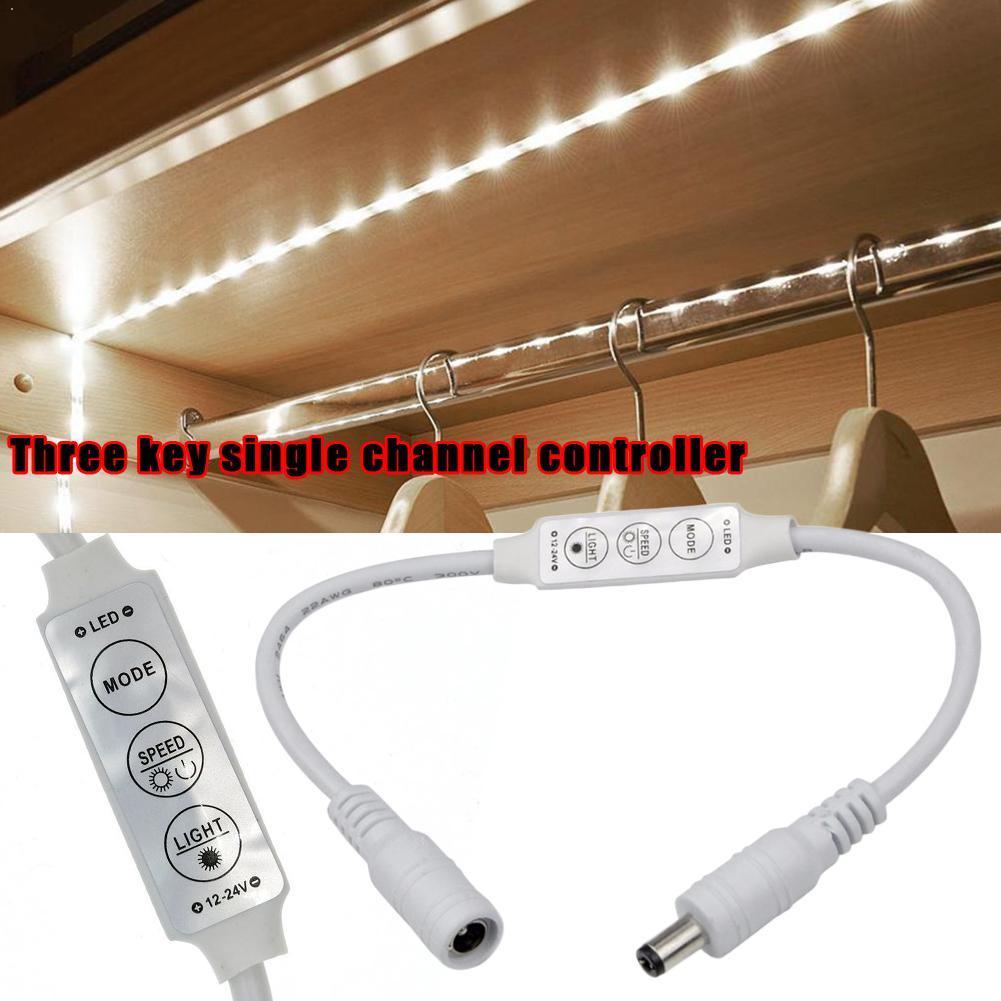 1pc Single Color LED Controller With Led Remote Dimmer Strip V Single LED DC12-24 Color P3N8