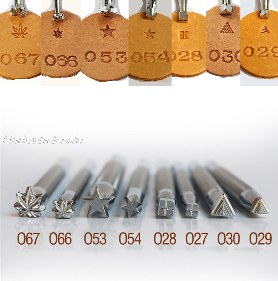 Nahan kaiverrustulostustyökalu  o27/o28/ o29/o30/o53/o54/o66/o67, nahkaleima, metallileima