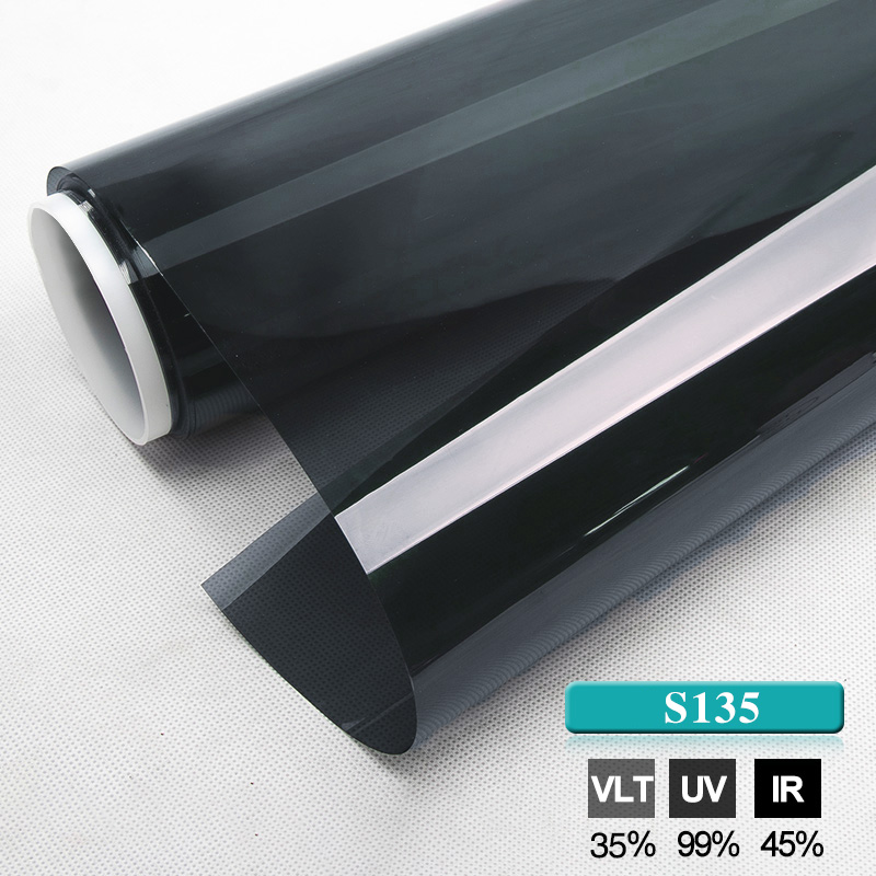 35% Dark grey car side windshield window tint solar protection film for vehicles 50*300cm size