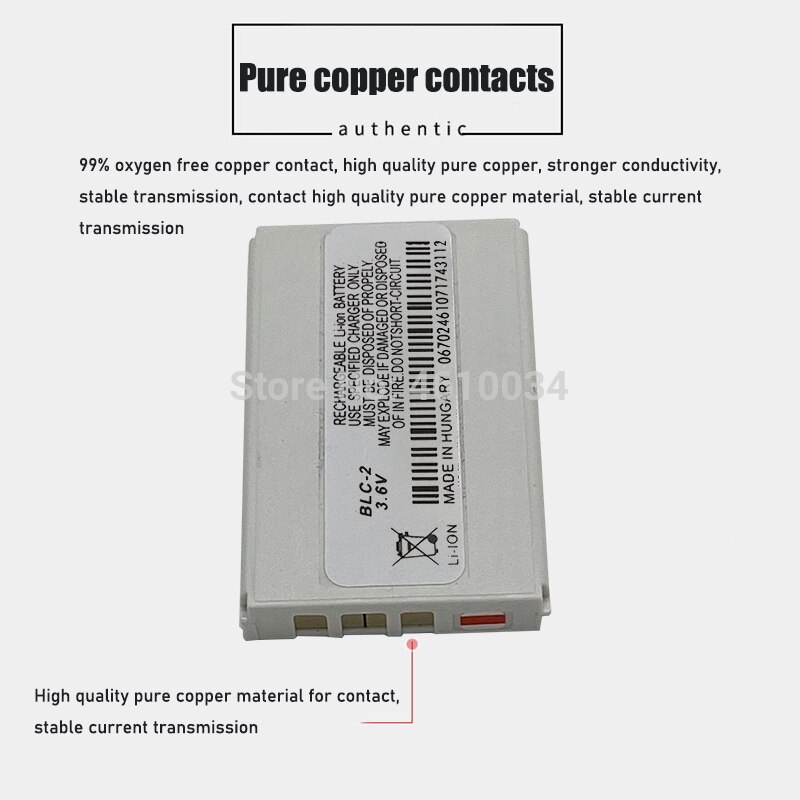 Oplaadbare BLC2 Blc 2 BLC-2 Li-Ion Polymeer Batterij Vervanging Telefoon Batterijen Voor Nokia 3310 3330 3315 3350 3510 6650