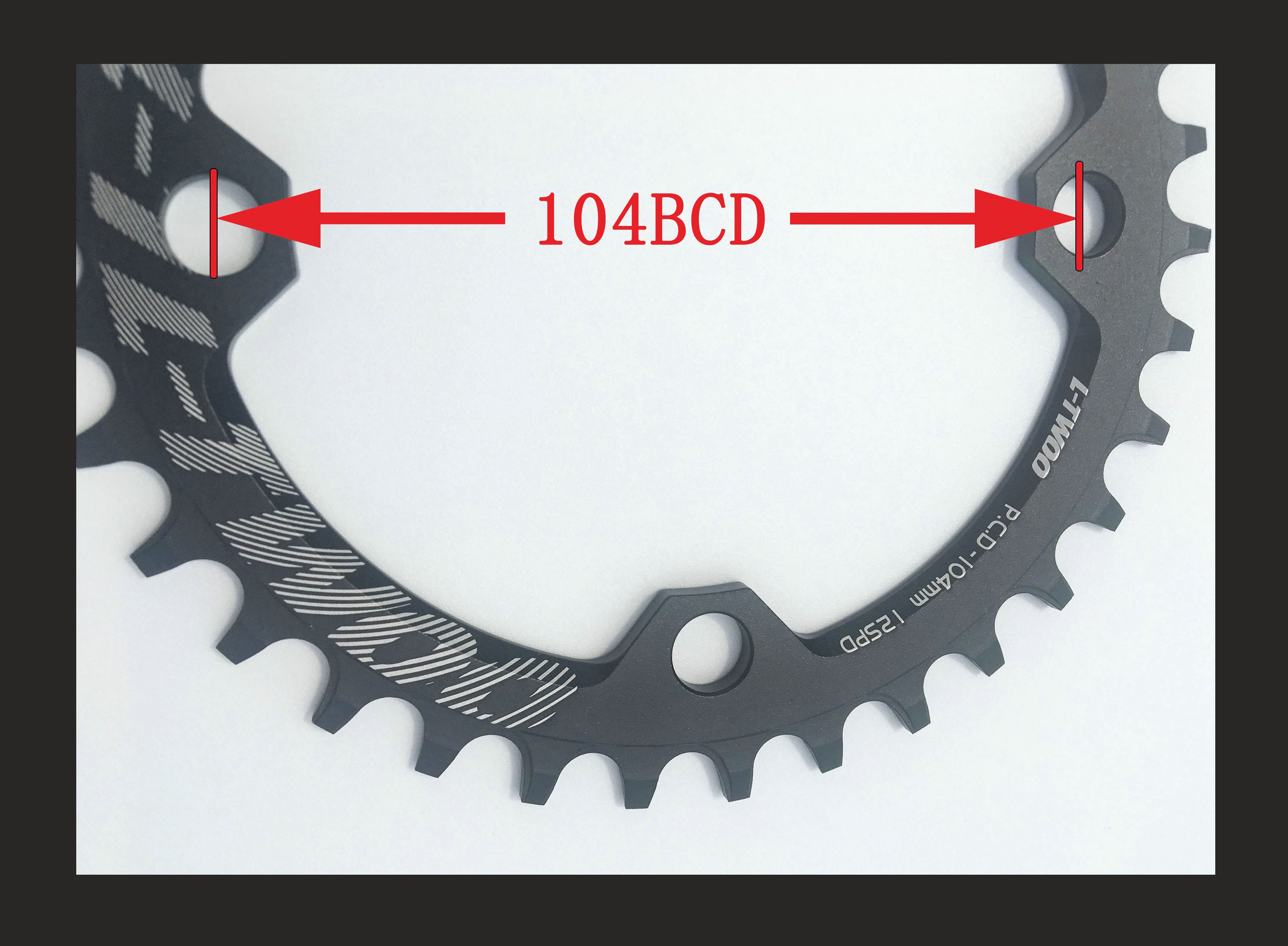 LTWOO Round Narrow Wide Chainrings MTB Mountain bike bicycle 104BCD 32T 34T 36T 38T crankset Tooth plate Parts hard-wearing