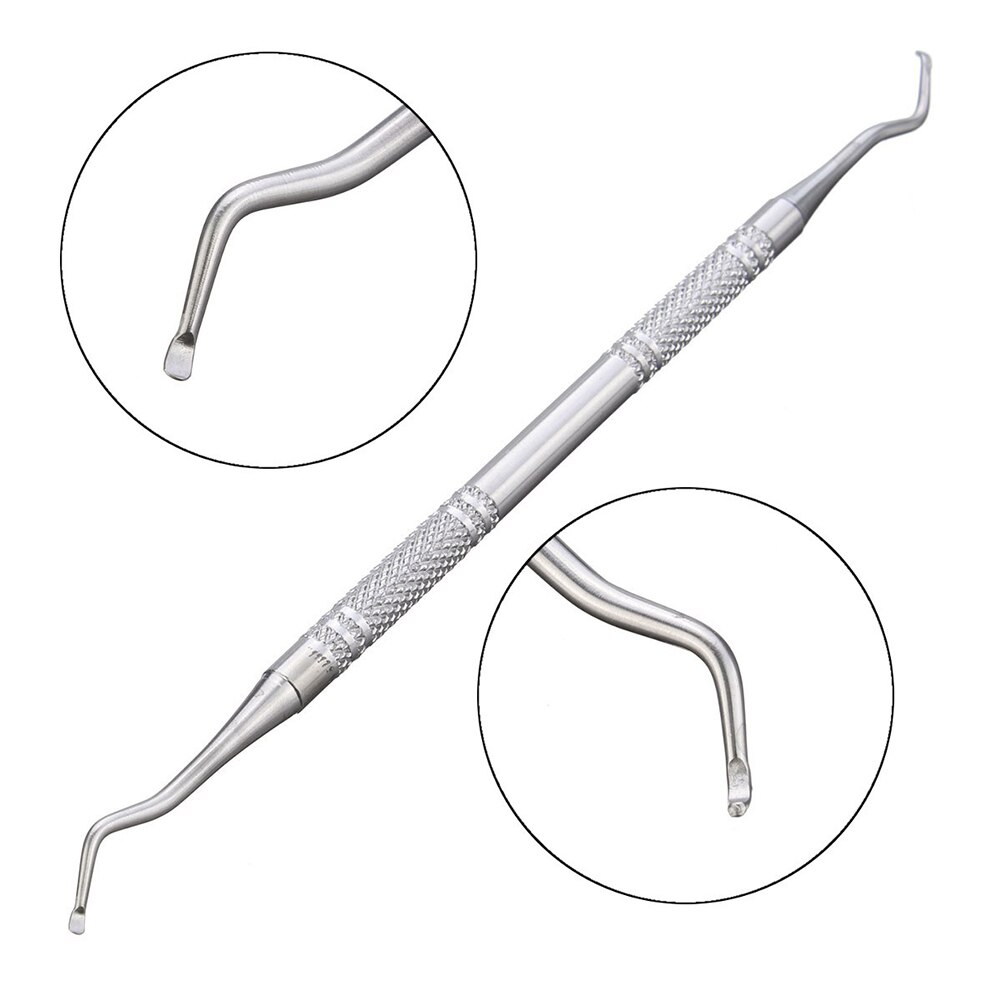 Stainless Steel Double Ended Ingrown Toe Nail Lifter Correction Pedicure Tool